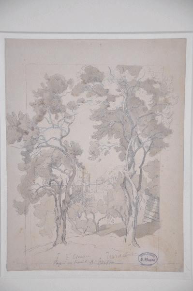 Vue de Césare à Terracine, Etienne Mazas, 4e quart 19e siècle