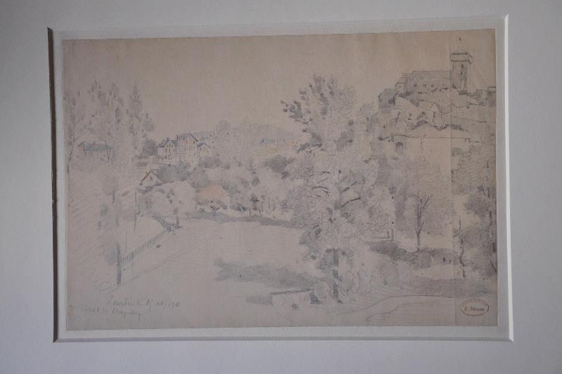 Vue de Lourdes de l'hôtel de la chapelle le 15 octobre 1911, Etienne Mazas, 1911 /10 /15