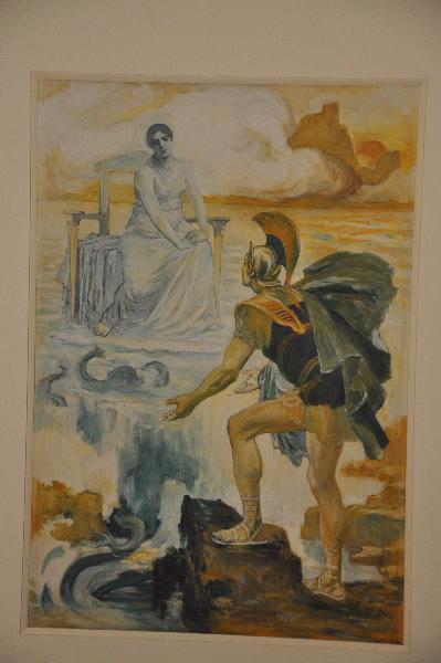 Achille invoque à son aide sa mère Thétis, Clément Gontier, 1910