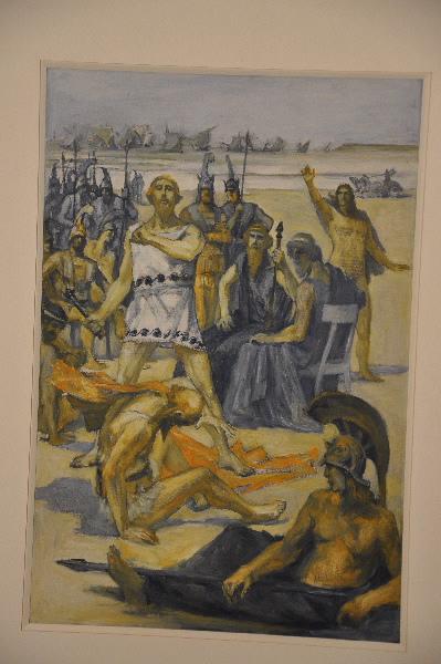 Thersite frappé par Ulysse, Clément Gontier, 1910