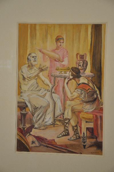 Arrivée de Patrocle sous la tente de Nestor, Clément Gontier, 1910