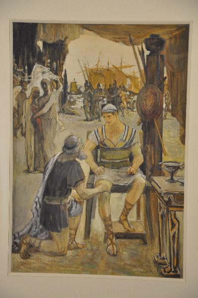 Priam rachète le corps de son fils à Achille, Clément Gontier, 1910