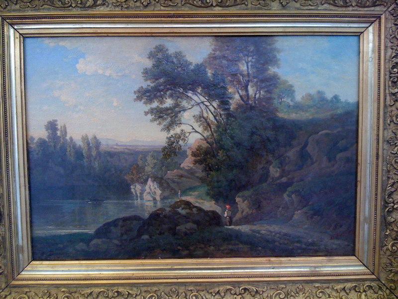 Paysage à la rivière, Benjamin Duston, 2e quart 19e siècle, 3e quart 19e siècle