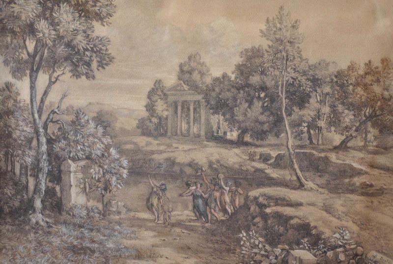 Paysage animé, Benjamin Duston, 2e quart 19e siècle, 3e quart 19e siècle