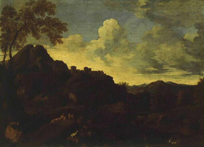 Paysage au soleil couchant_0