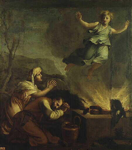 Le Sacrifice de Manué, Eustache Lesueur, 17e siècle