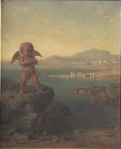 L'Amour aux bains de mer, Jean-Louis Hamon, 1862 avant