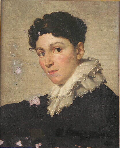 Portrait d'une dame, Jérôme Martin Langlois, 1838 avant