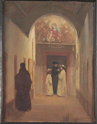 Entrée de la pharmacie des Capucins à Rome_0