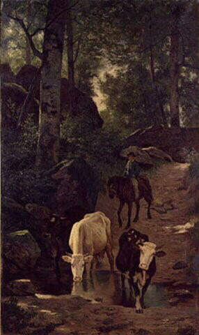 Le Gué, Edouard Debat-Ponsan, 1875