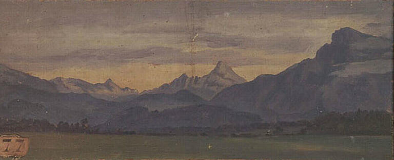 Paysage montagneux, 19e siècle