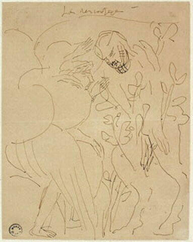 La rencontre, Antoine Bourdelle, 4e quart 19e siècle, 1ère moitié 20e siècle