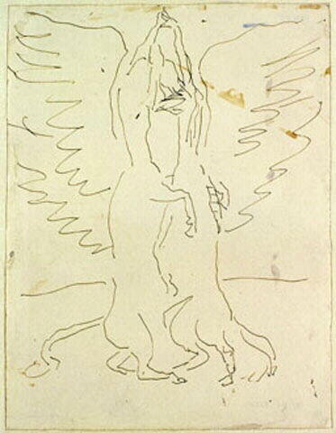 Combat de deux centaures ailés, Antoine Bourdelle, 4e quart 19e siècle, 1ère moitié 20e siècle
