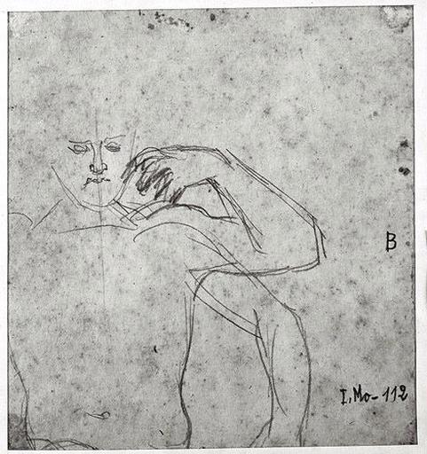 Thétis (plusieurs études pour ses bras) ; verso : Jupiter (son bras gauche)_1