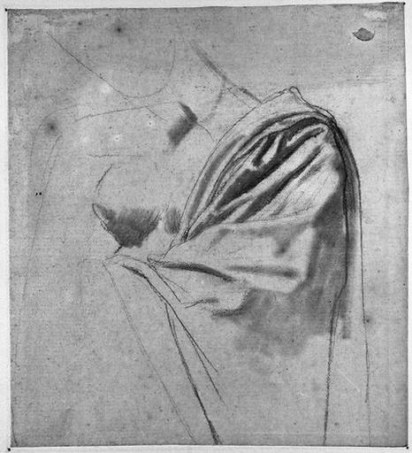 Stratonice (Draperie sur son épaule et son bras gauche)_0
