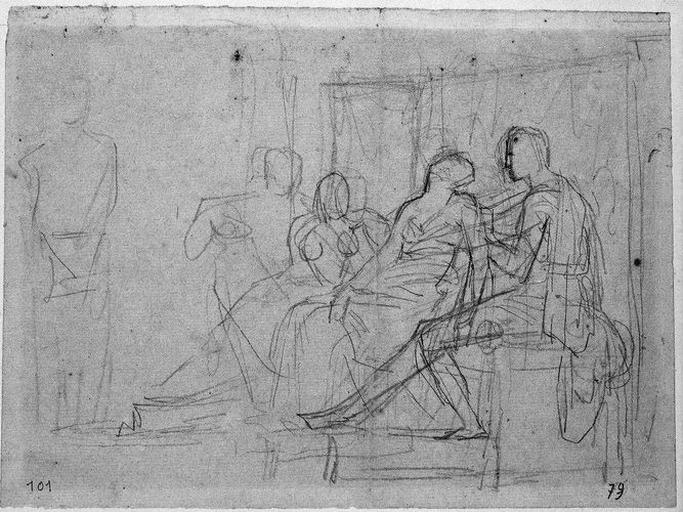 Virgile lisant 'L'Enéide'. (Ensemble de la composition)_0