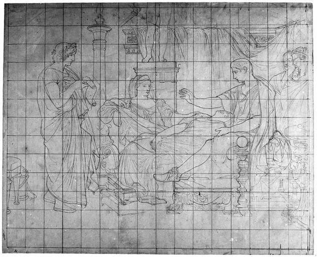Virgile lisant 'L'Enéide'. (Ensemble de la composition.)_0