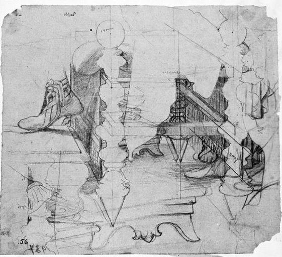 Siège, marchepied (et pied droit d'Auguste.)_0