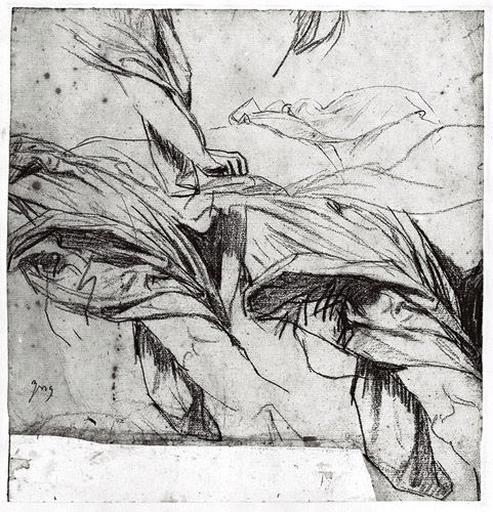 La Mère (Plusieurs études du manteau sur ses épaules)_0