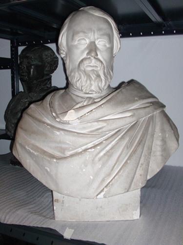 Buste d'Hippolyte Flandrin, Eugène André Oudine, 1875 avant