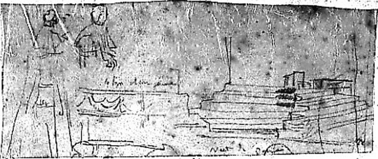 Détails de l'estrade du Pape (Et deux ecclésiastiques)_0