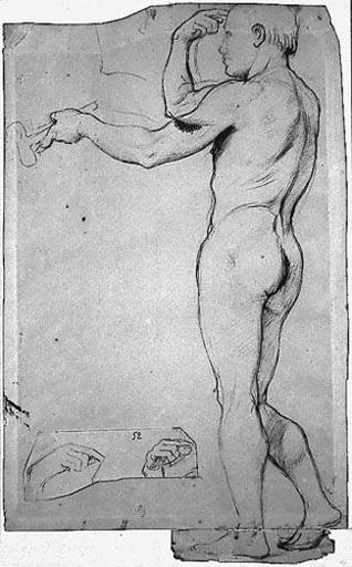 Phidias (Nu. Collé : Phidias, deux études pour sa main droite)_0
