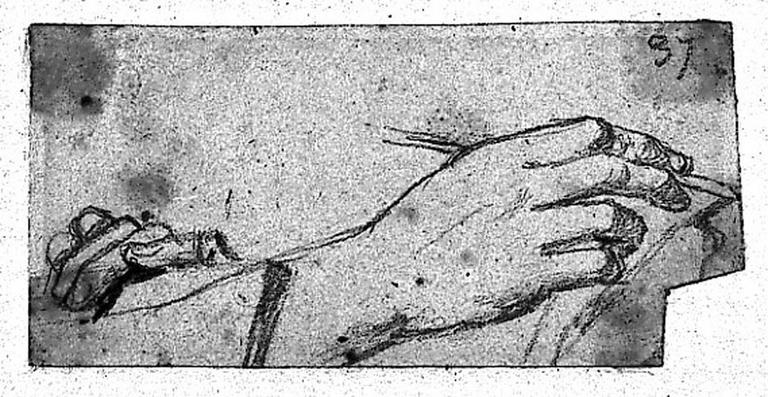 Longin (Ses deux mains). Verso : Profil d'homme, proche d'Apelle_0