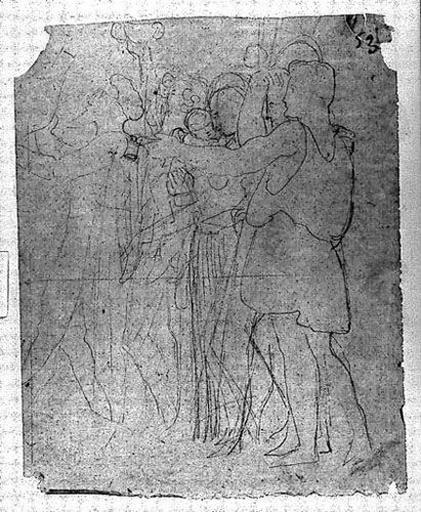 Pindare, Anacréon, femme avec enfant (Aspasie ?, Périclès et Phidias)_0