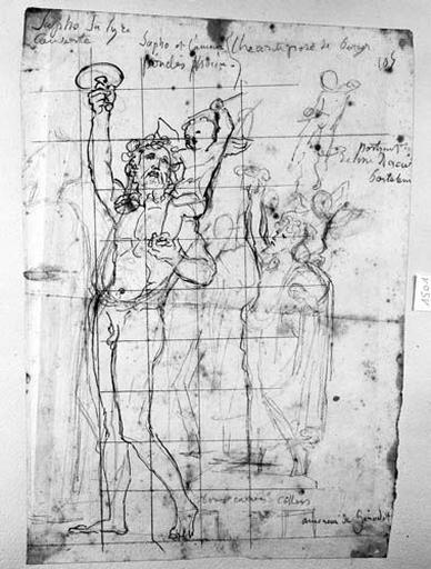 Anacréon et l'Amour (Deux études, dont l'une de nu.)_0