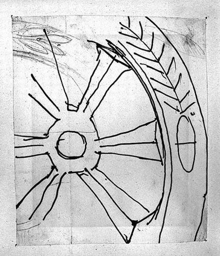 Quadrige (Roue et vague décor de feuilles)_0