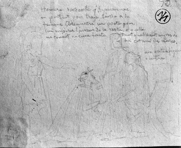 Composition d'ensemble (Agamemnon, partant pour la guerre, laisse un poète à sa femme pour charmer son ennui pendant son absence)_0