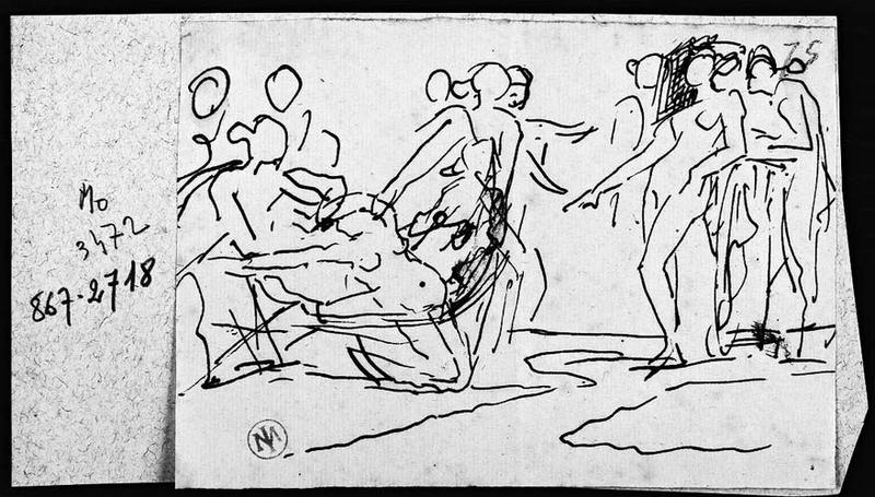 Callisto conduite devant Diane (Nombreux personnages placés autour d'elles)_0