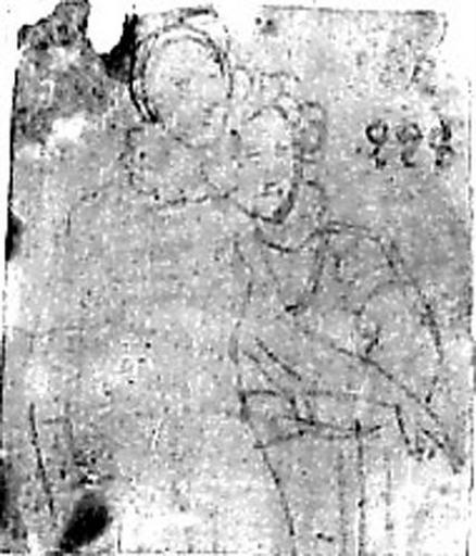 Une jeune femme devant une autre plus âgée ; verso : morceau de draperie_0