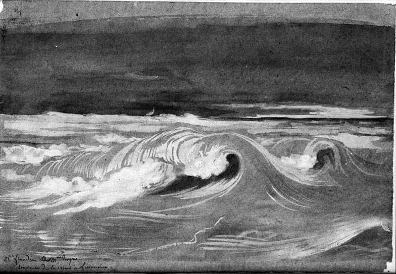 Etude de vague, Hippolyte Flandrin, 1835-1841