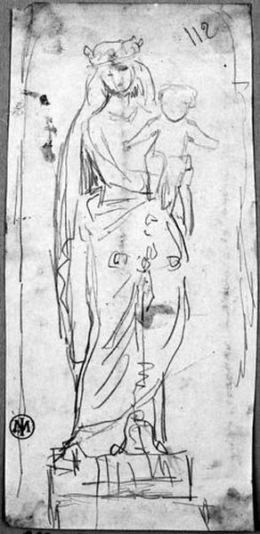 Statue de la Vierge à l'Enfant_0