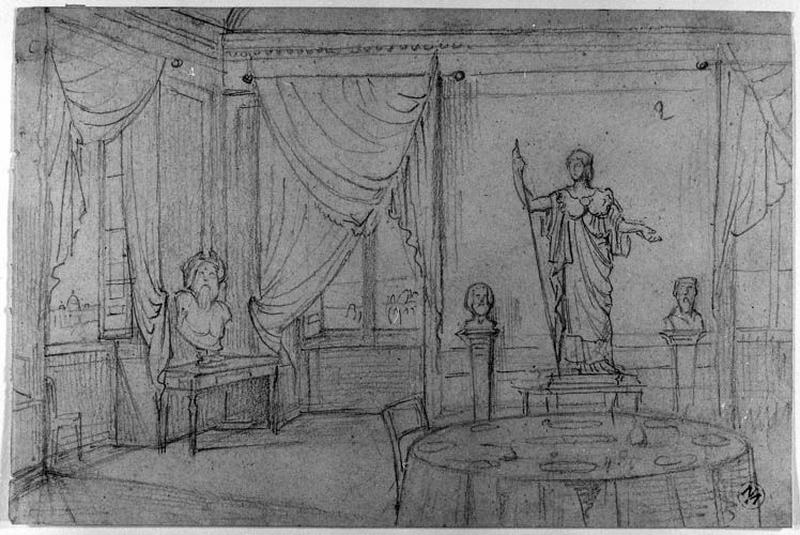 Salle à manger d'Ingres à la villa Médicis_0
