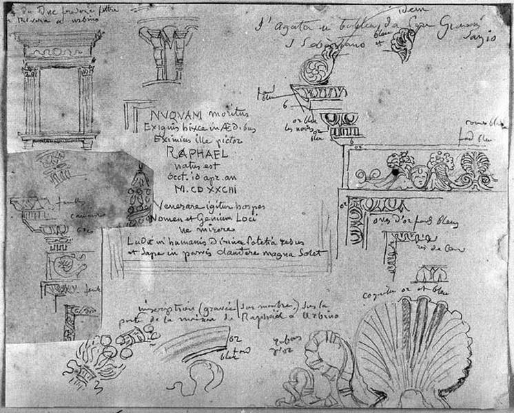 Détails divers de la porte du château_0