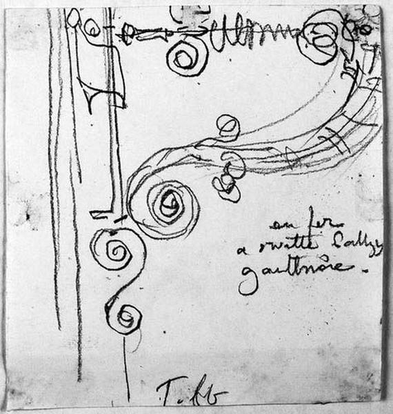 Vierge assise ; Au verso : fragments d'ornements_1