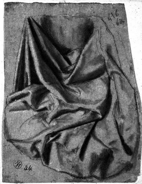 Etude de draperie, Jean-Auguste-Dominique Ingres, 1820-1824