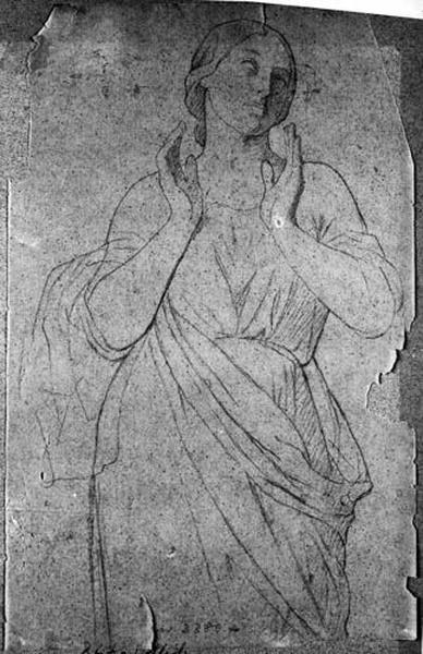 Sainte Femme en extase, Hippolyte Flandrin, 19e siècle