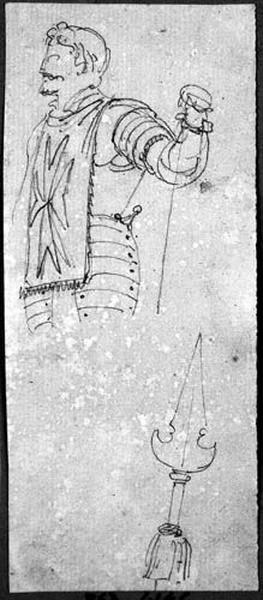 Officier et l'extrémité d'une pertuisane_0