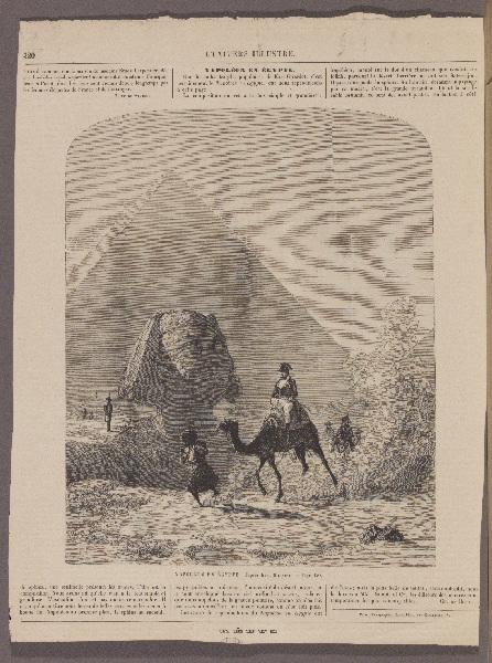 Napoléon en Egypte ; L'Univers Illustré, Karl Girardet, 19e siècle