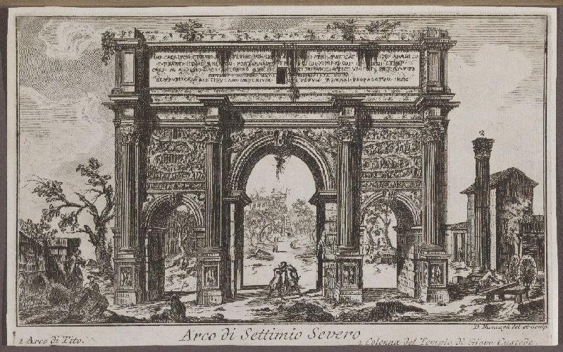 Arco di Settimo Severo, Domenico Montagu, 18e siècle