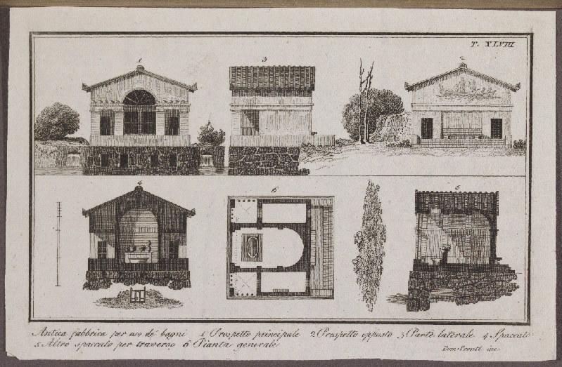 Antica fabbrica per uso di bagni, Domenico Pronti, 2e moitié 18e siècle, 1ère moitié 19e siècle