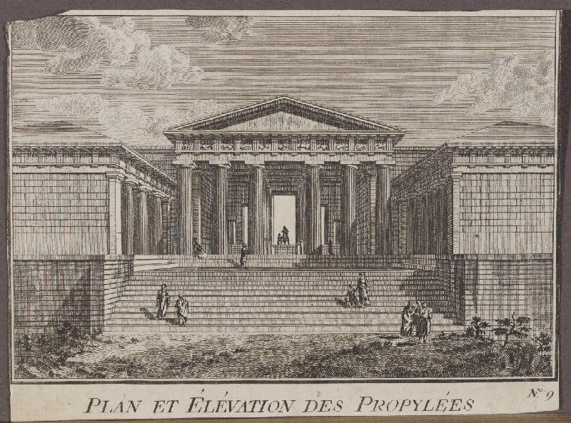 Plan et élévation des Propylées_0