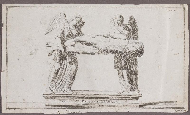 Duae Nemesis bona et mala, Giuseppe Menabuoni, 18e siècle