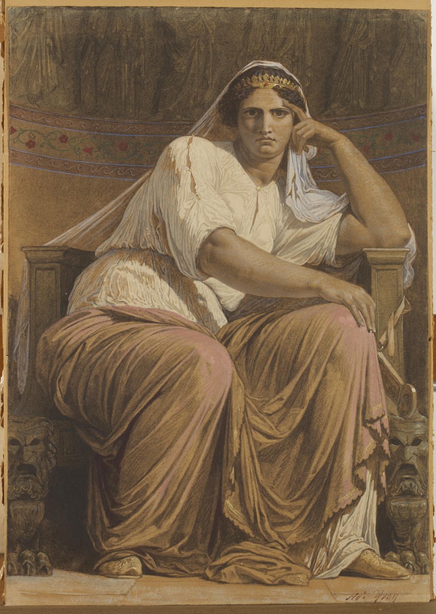Melpomène, Adolphe Yvon, vers 1849