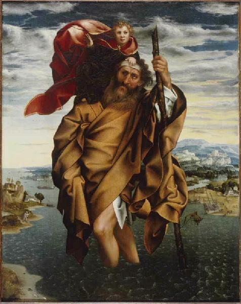 Paysage avec saint Christophe portant l'Enfant Jésus, Joachim Patinir