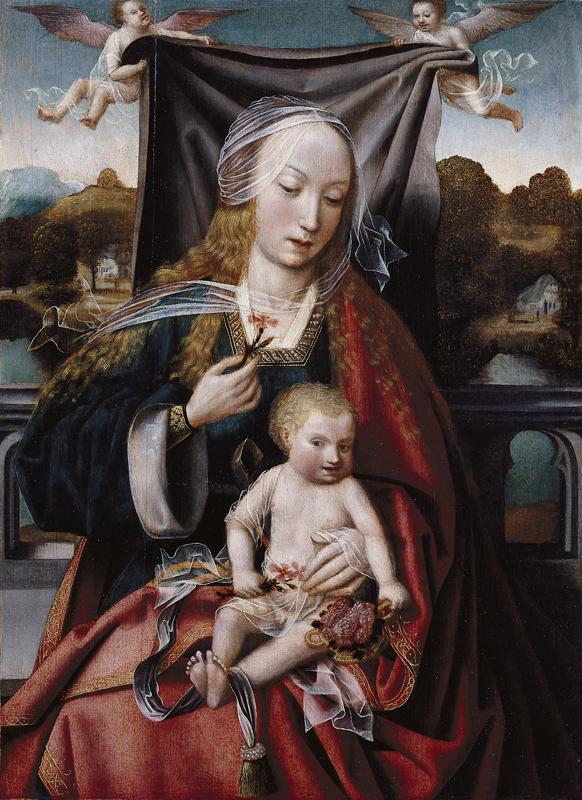Vierge à l'Enfant, Maitre De Francfort, 16e siècle