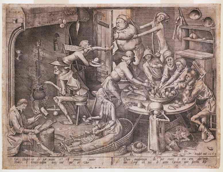 La Cuisine maigre — Pieter I Bruegel